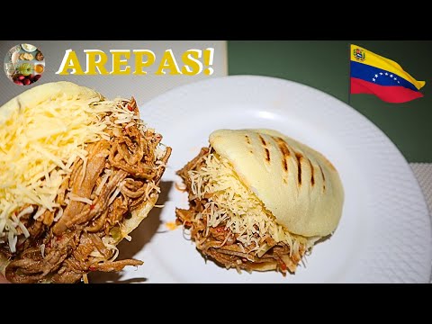 The Authentic Venezuelan Arepa! Arepa Pelúa!🫓