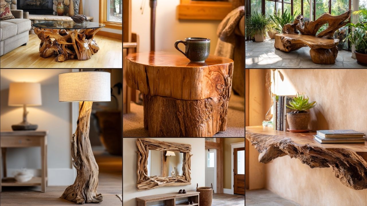 Organic Furniture Ideas: The Power of Root and Stump