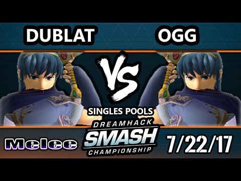 DHATL 17 Melee - Recursion | Dublat (Marth) Vs. OGG (Marth) SSBM Singles Pools