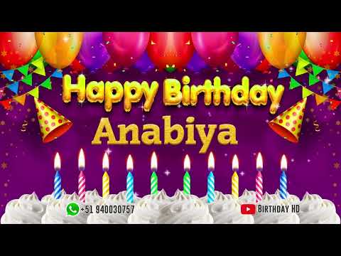 Anabiya Happy birthday To You - Happy Birthday song name Anabiya 🎁