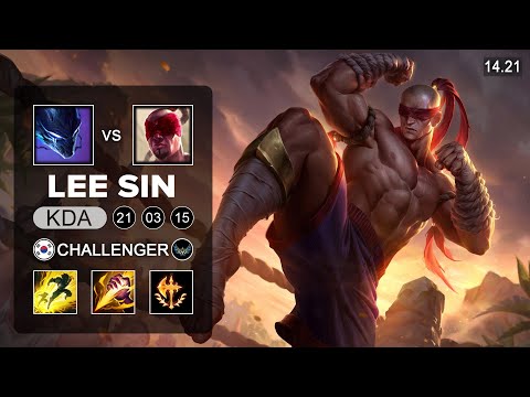 Lee Sin vs Nocturne Jungle - EUW Challenger - Patch 14.21 Season 14