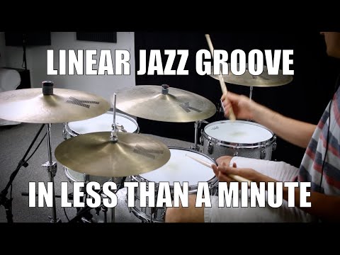 Linear Jazz Groove in less than a Minute - Daily Drum Lesson