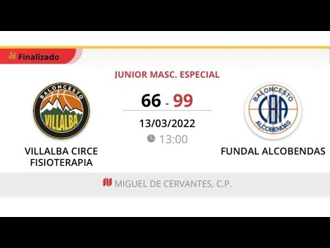Junior masc A VILLALBA CIRCE FISIOTERAPIA - FUNDAL ALCOBENDAS
