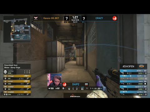 CSGO - Heroic vs CR4ZY - INSANE BEST OF 3! DreamHack Open Winter 2019