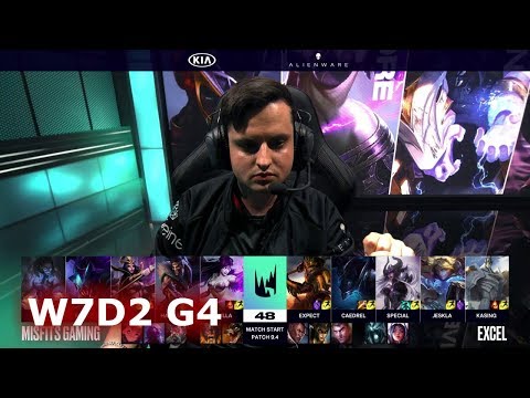 Misfits vs Excel Esports | S9 LEC Spring 2019 Week 7 Day 2 | MSF vs XL W7D2