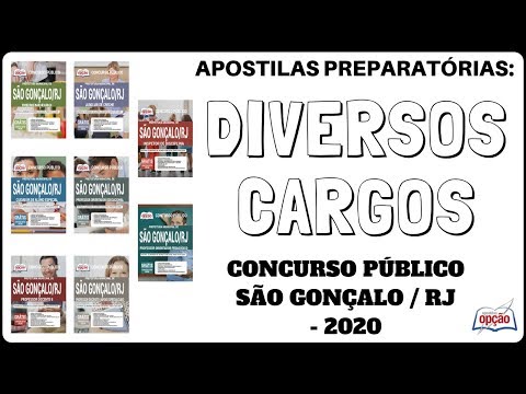 Apostilas Diversos Cargos - Concurso Público Prefeitura de São Gonçalo / RJ - 2020