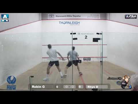Who will WIN the Squash Match between Robin Gadola and Rhys Dowling?