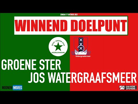 De winnende treffer van Dylan Zwartjes bij Groene Ster-JOS Watergraafsmeer van zondag 17-10-2021