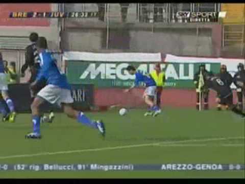 Brescia - Juventus 3 - 1 Serie B 2006/2007 tripletta di Matteo Serafini