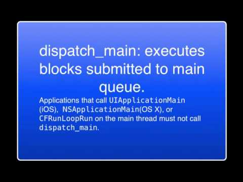IOS multithreading using gcd (Grand Central Dispatch)