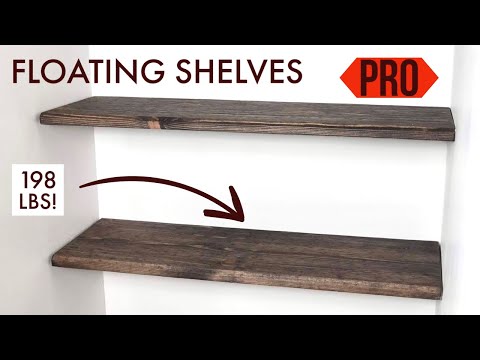 How to make floating shelves, with invisible brackets