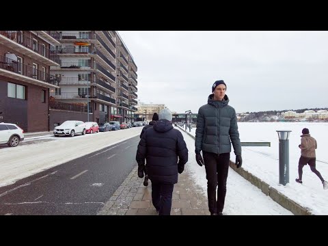 Sweden, Stockholm Walking from Stadshagen to Alvik