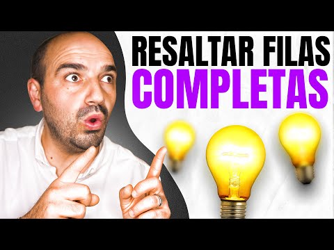 Cómo resaltar filas completas en Excel muy fácil