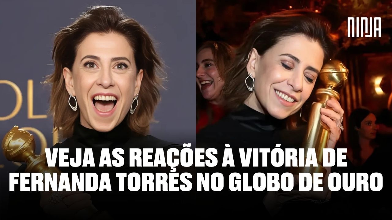 🔥Fernanda Torres vence o Globo de Ouro e o Brasil comemora como uma copa do mundo🔥Veja as reações!🔥