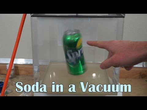 What Happens When You Put A Can Of Soda In A Huge Vacuum Video