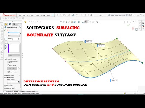✅ Solidworks Surfacing Course | Boundary Surface