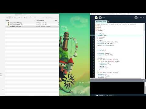 Behind the Scene of Generative Pattern with Processing