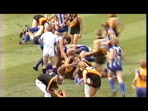 VFL Under 19’s Grand Final Brawls - Richmond vs North Melbourne - 1985/87/89