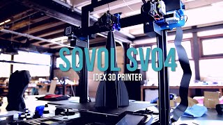 Sovol SV04 IDEX 3D Printer - Dual Extruder For Multi Color/Material 3D (Printing Review & Examples)