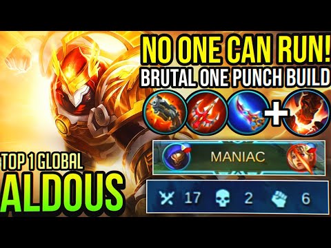 DANGEROUS ONE PUNCH! ONE HIT ONE KILL, ALDOUS BEST BUILD 2020 | Top 1 Global Aldous - Mobile Legends
