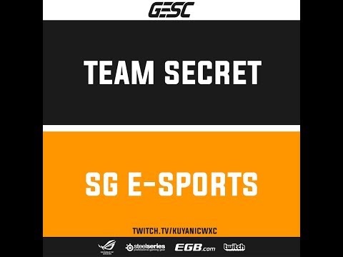 Team Secret vs SG Esports | GESC: Thailand Round Robin