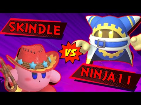 ninja11 (Magolor) vs Skindle (Whip) - Kirby Fighters 2 - Nebula Nights 3
