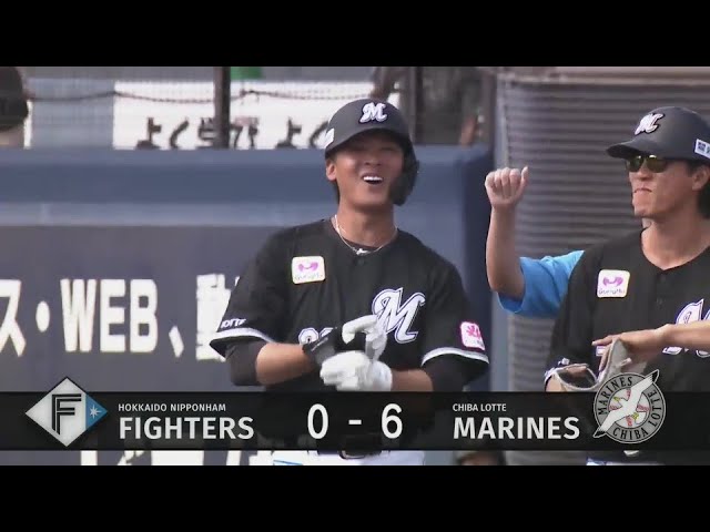 【ファーム】チーム2桁安打!! マリーンズ・石川慎吾 センターへのタイムリーで6点差!! 2024年6月4日 北海道日本ハムファイターズ 対 千葉ロッテマリーンズ
