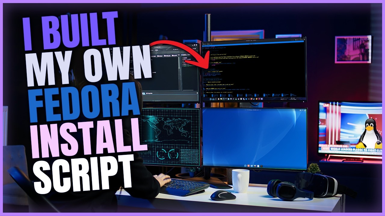 I automated my Fedora Linux setup (Minimal Install to Full Desktop)