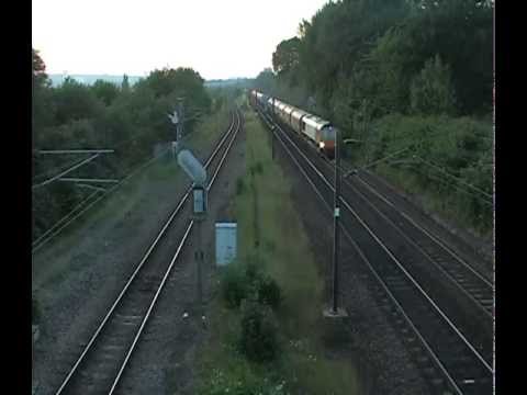 Mail Train The 21.47 Low Fell to Willesden Prdc at Low Fell Junction 9th July 2013