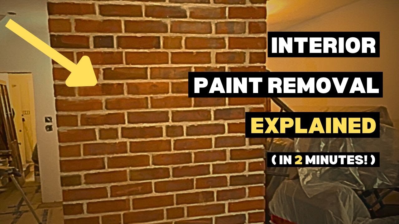 How to Remove Paint from Interior Brick | DIY Brick Paint Removal Tutorial