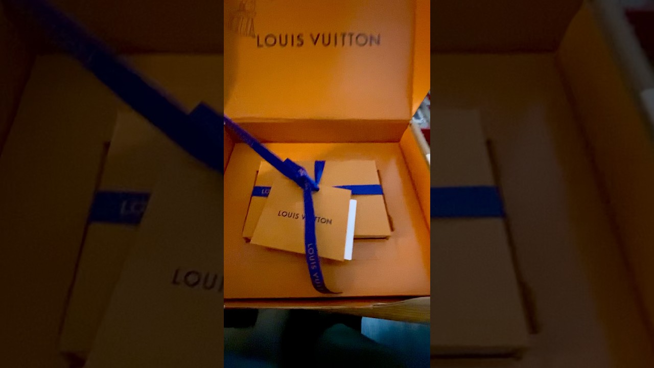 Louis Vuitton Sleek monogram Silver Necklace 🌸 #unboxing