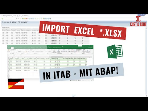 Excel Import *.xlsx in interne Tabelle - mit ABAP [deutsch]