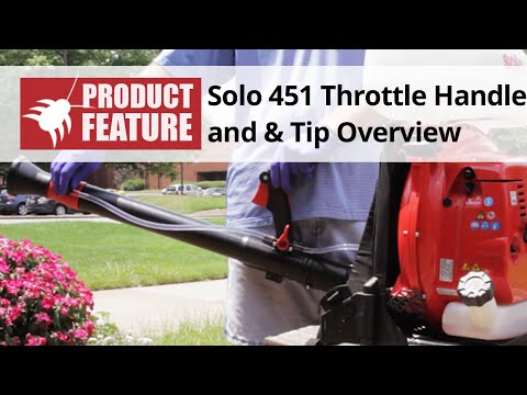  Solo 451 Backpack Sprayer: Throttle Handle and Tip Overview Video 