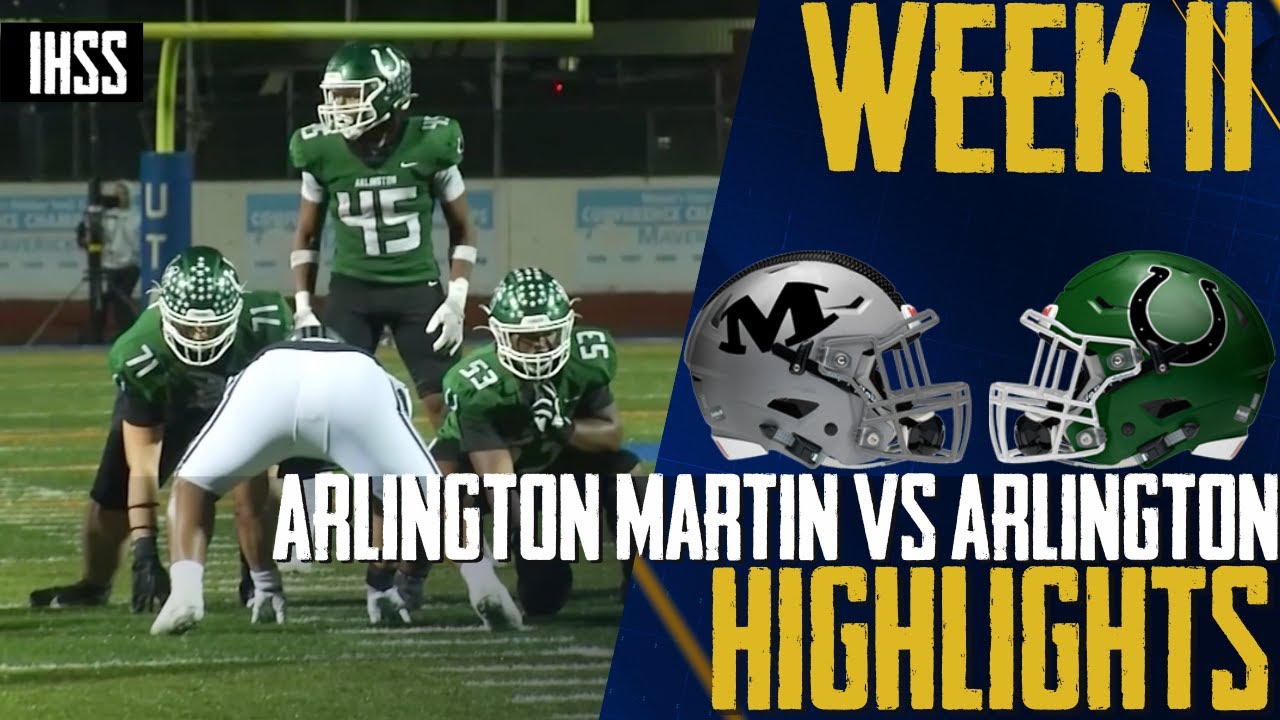 Arlington vs Martin: High School Football Playoff Spot Decider Highlights!