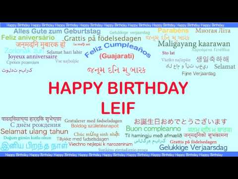 Leif   Languages Idiomas - Happy Birthday