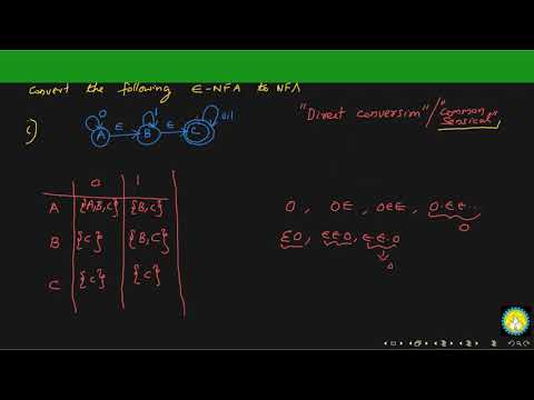 epsilon-NFA to NFA Conversion