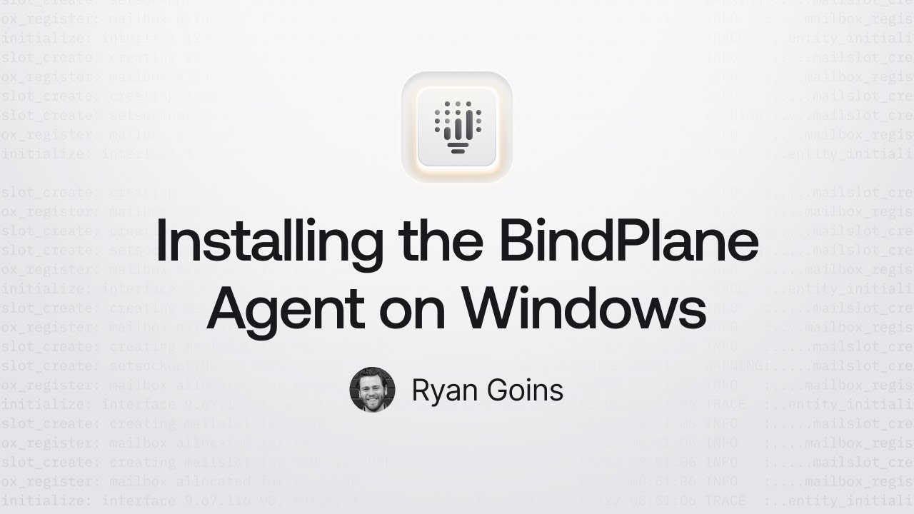 Install the BindPlane Agent on Windows