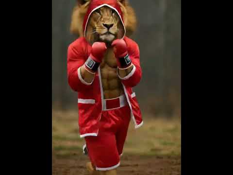 King of the Jungle Turns Pro Boxer—Check Out That Shuffle!
