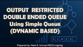 Output Restricted Double Ended Queue Using Simple Queue (Dynamic Based)