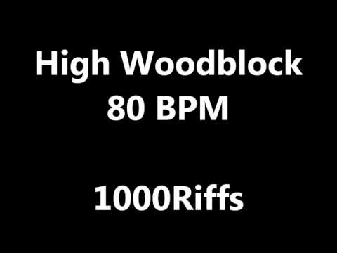 High Woodblock Metronome : 80 BPM - Beats Per Minute