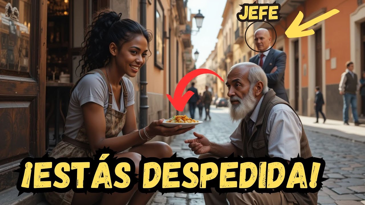 Una Camarera alimentó a un indigente, fue despedida y, 7 minutos después, llegó un hombre.