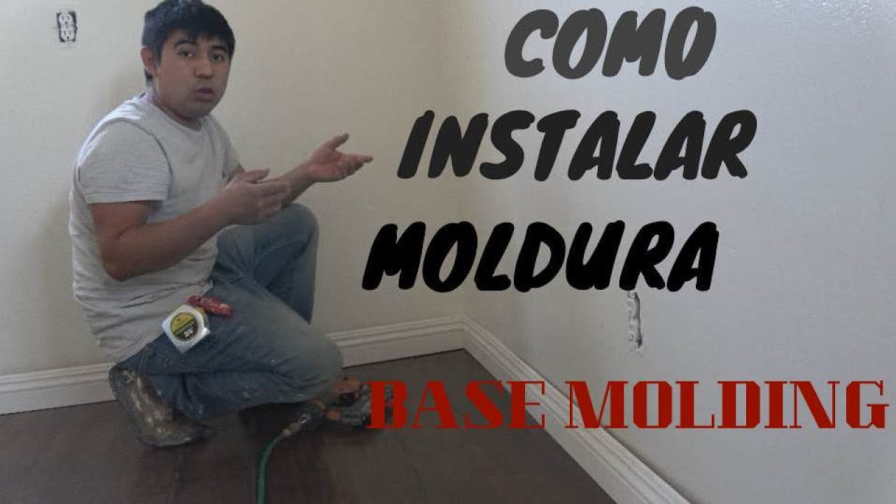Como instalar moldura base molding