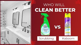 Kaboom vs Scrubbing Bubbles Bathroom Cleaner (Who is The Win