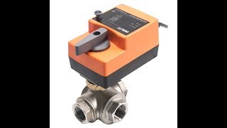 Fast Running Control Ball Valve - 3-Way DC/AC, Stainless Steel