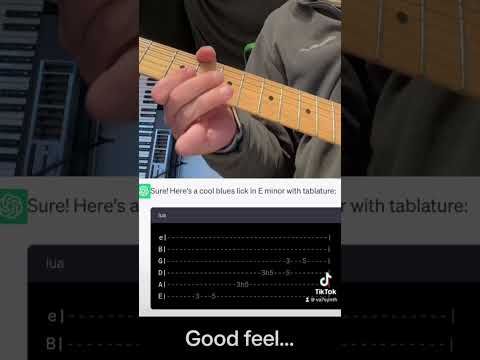 Chatgpt - Write Me A Tasty Guitar Lick - Misc Originals