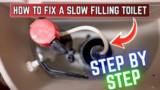 How to Fix a Slow Filling Toilet (Step-by-Step Guide) ||
