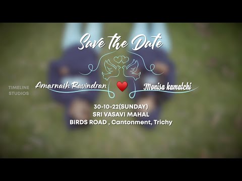 Amarnath & Monisha Save the Date