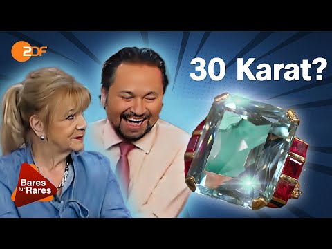 Koloss im Händlerraum: Ring mit Aquamarin Edelstein verschlägt allen die Sprache | Bares für Rares