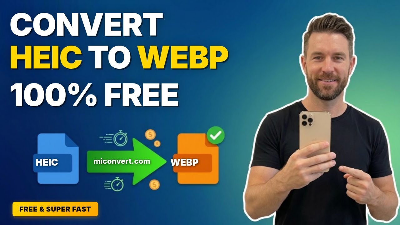 Free HEIC to WEBP Converter Online — Quick Tutorial