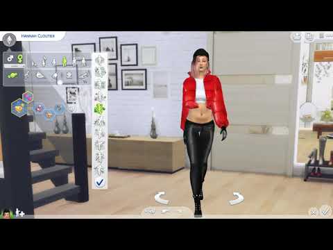 the sims 4 realistic style download girl Hannah Cloutier by Bonita100 Cas Video Preview